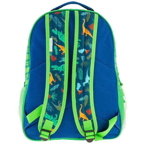 Backpack Green Dino All Over Print by Stephan Joseph