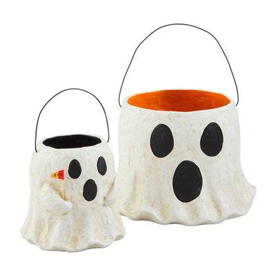 Paper Mache Halloween Treat Buckets by Mud Pie