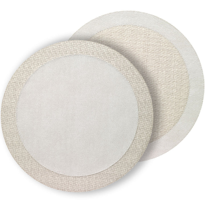Halo Antique White Cream Mats Set of Four by Bodrum