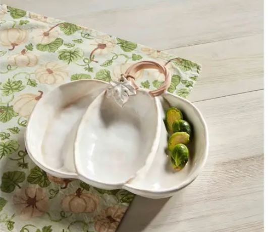 Triple Section Pumpkin Bowl - Thumbnail 2