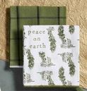 PEACE ON EARTH CHRISTMAS TOWEL SET BY MUDPIE
