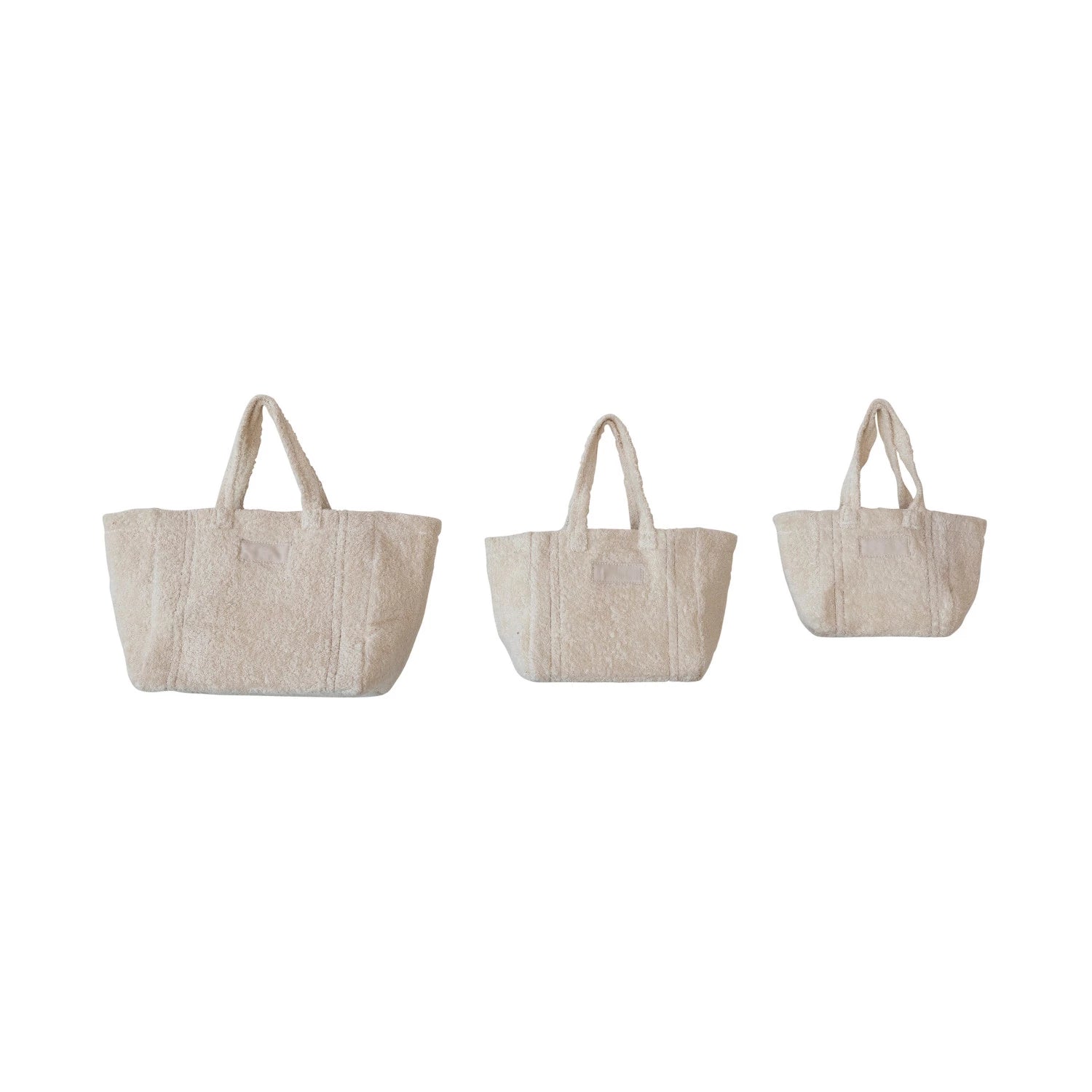 Cotton Terry Tote Bags w/ Handles