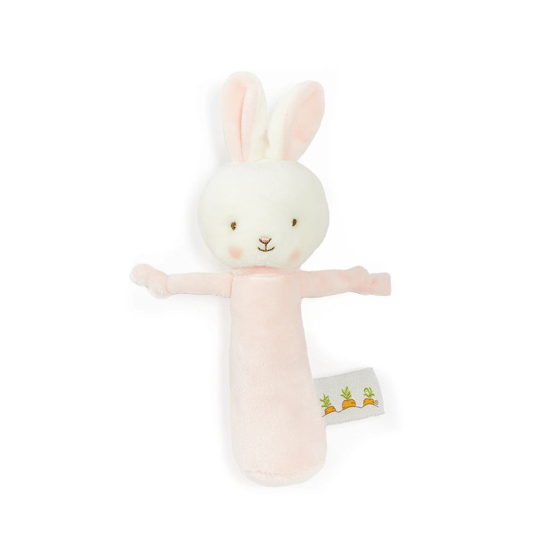 FRIENDLY CHIME BUNNY RATTLE WHITE, PINK OR GREY