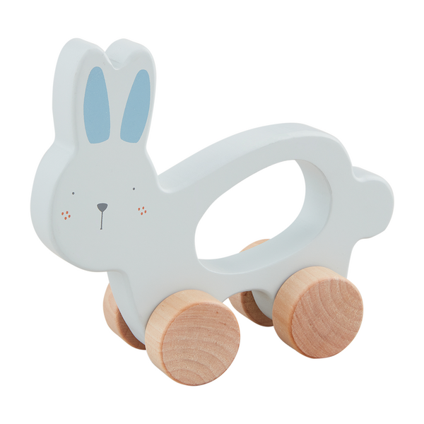 WOOD BUNNY PULL TOY