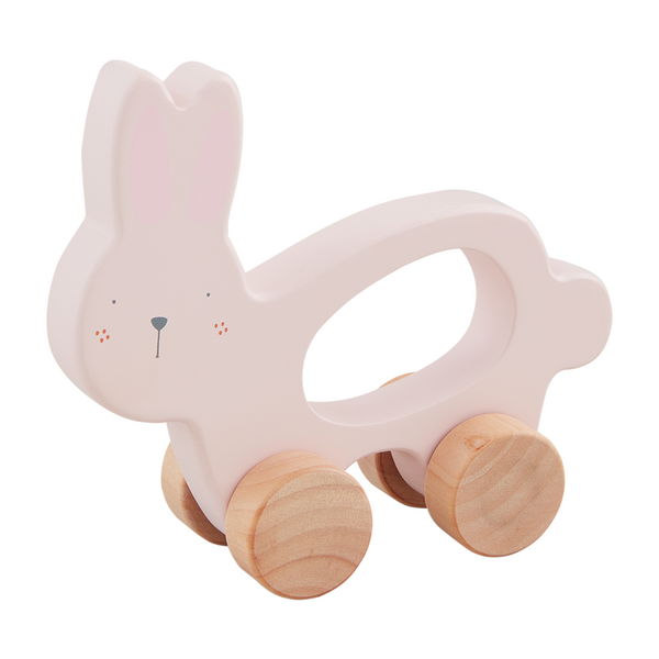 WOOD BUNNY PULL TOY