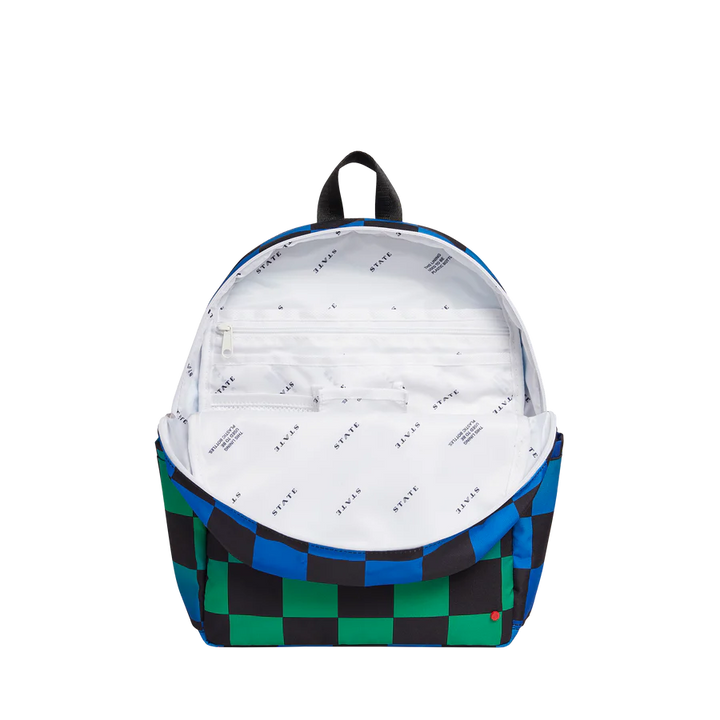 Blue Checkerboard Kane Backpack
