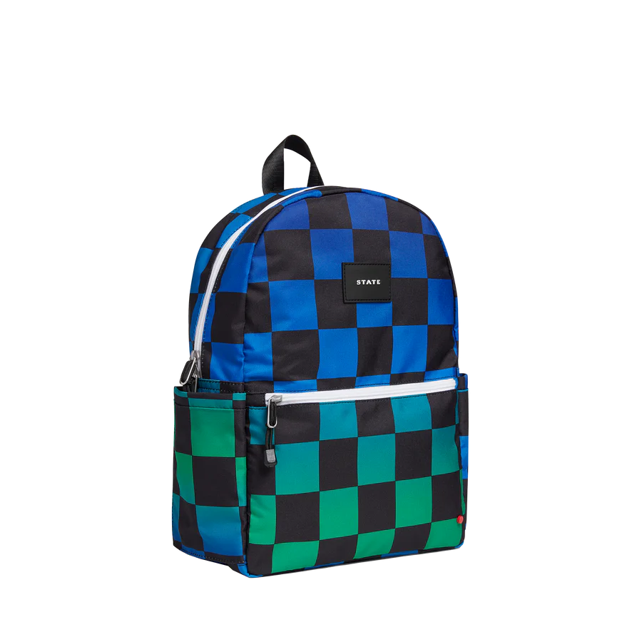 Blue Checkerboard Kane Backpack