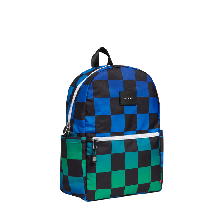 Blue Checkerboard Kane Backpack