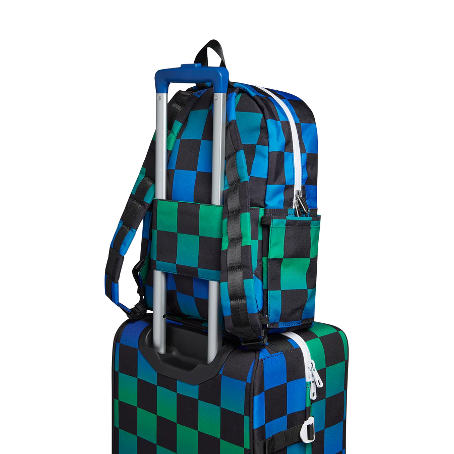 Blue Checkerboard Kane Backpack