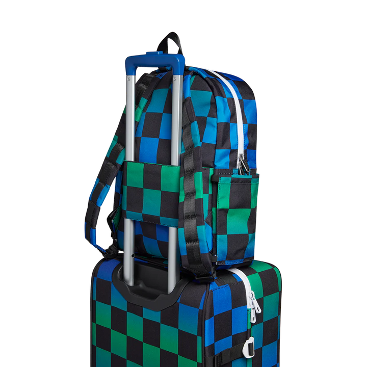 Blue Checkerboard Kane Backpack