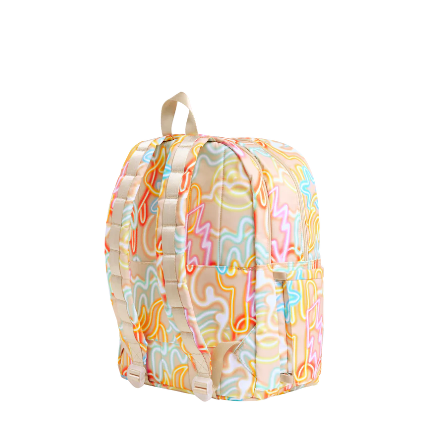 Oversized Neon Double Pocket Kane Backpack