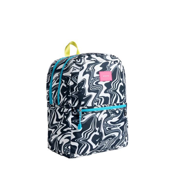 Marbled Kane Double Pocket Large Backpack