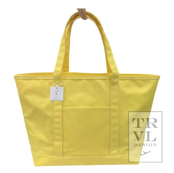 Canvas Coated Totes in 3 Sizes and a Variety of Colors by TRVL