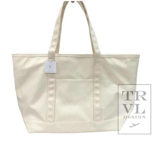 Canvas Coated Totes in 3 Sizes and a Variety of Colors by TRVL