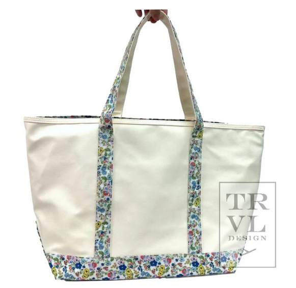 Canvas Coated Totes in 3 Sizes and a Variety of Colors by TRVL