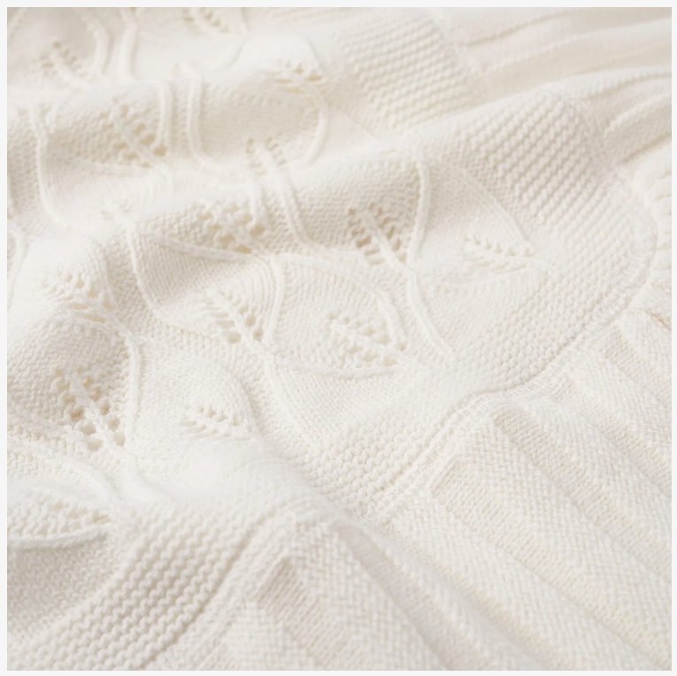 White Christening Shawl