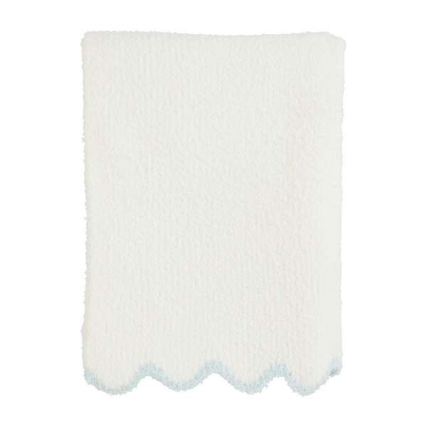 Scallop Trim Chenille Blankets