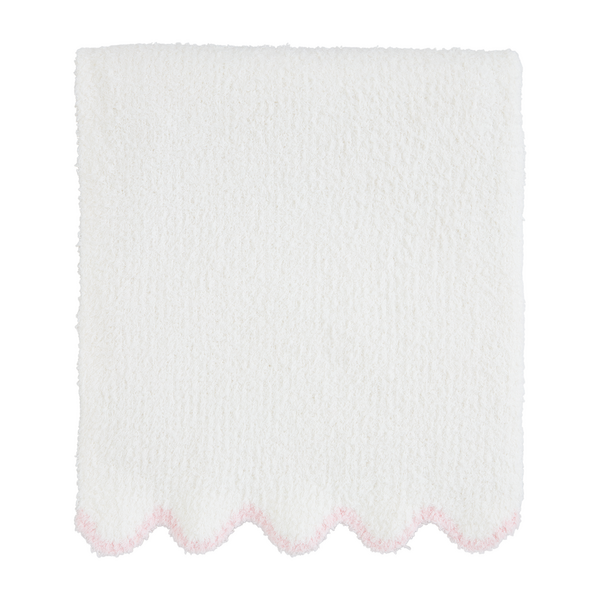 Scallop Trim Chenille Blankets