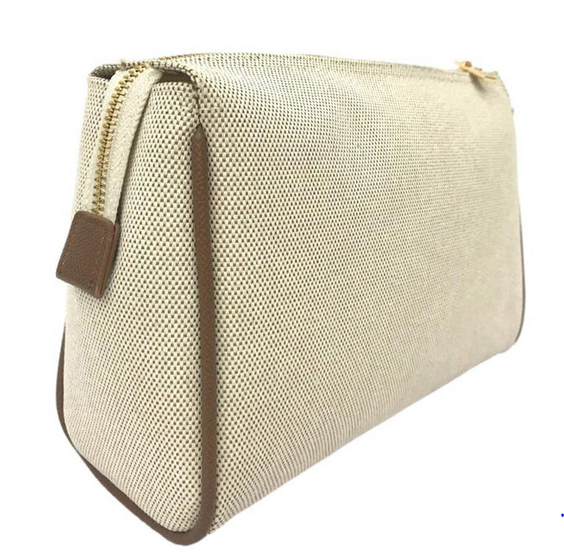 Luxe Coated Linen Voyager Medium Bag - Thumbnail 3