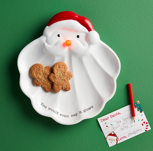 Light-Up Santa Plate Set - Thumbnail 2