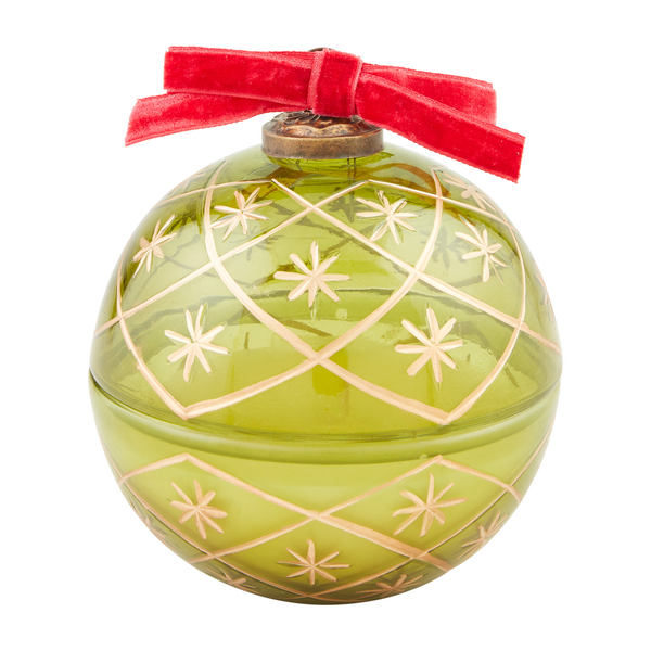 GLASS ORNAMENT CANDLES IN 3 STYLES