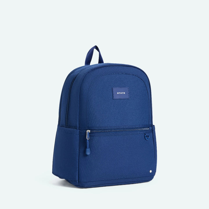 NAVY KANE DOUBLE POCKET BACKPACK