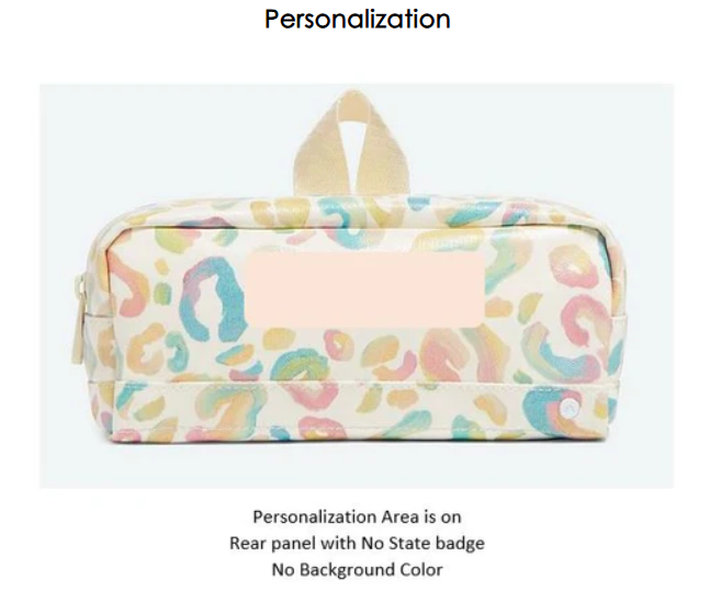 STATE Clinton Pencil Case Blue Metallic