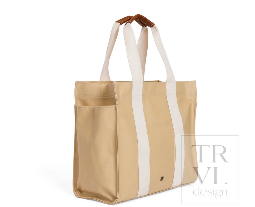 Tall Tote - Coated Canvas