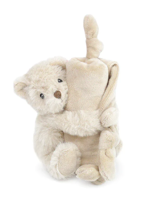 Huggie Bear Knotted Security Blankie