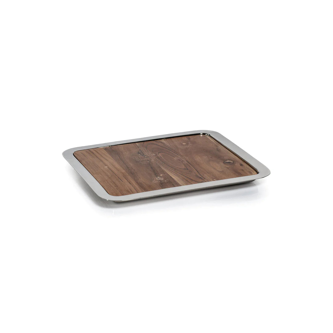 Brasserie Steel and Acacia Wood All-InOne Gastronomy Board Small