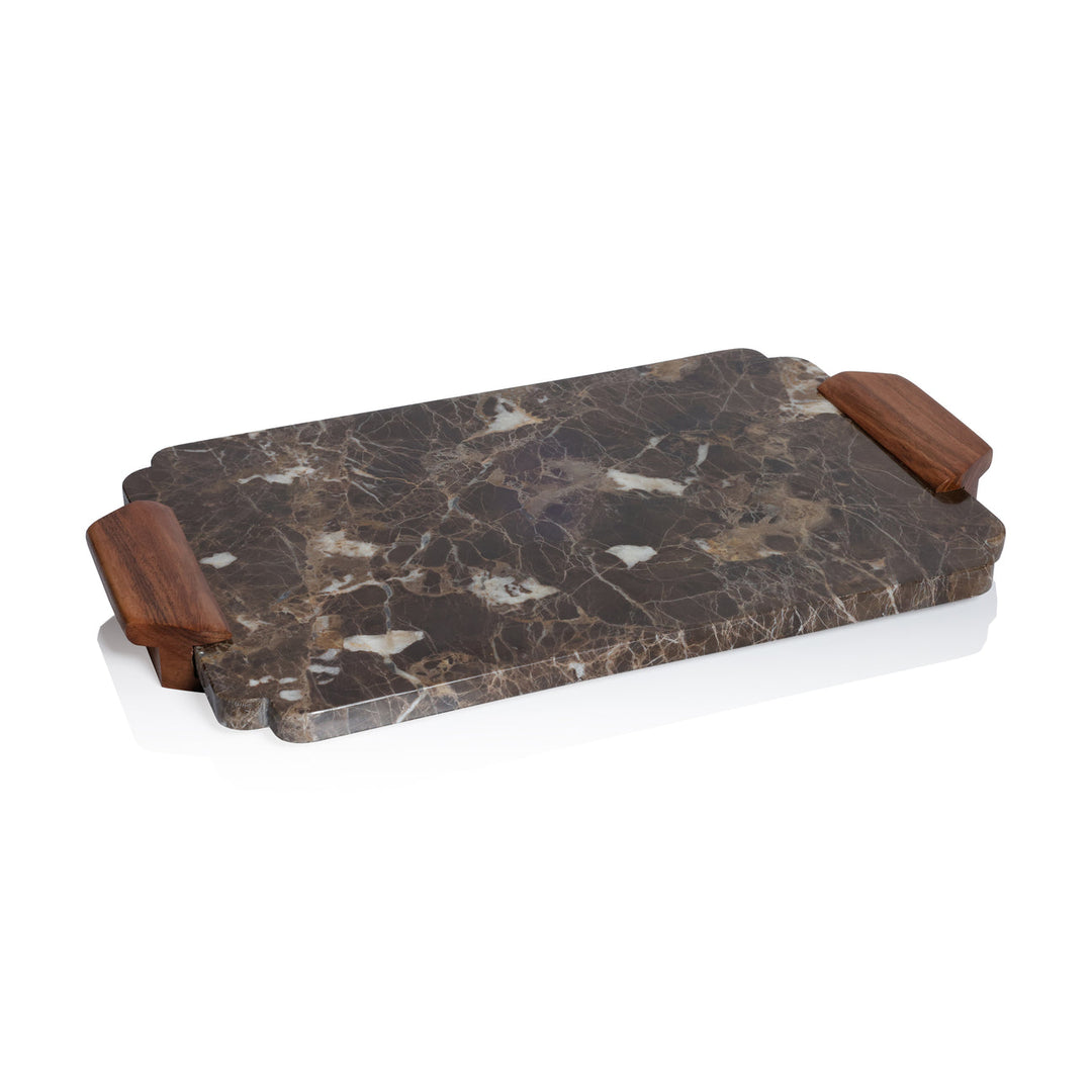 Mocha Marble Tray / Charcuterie Board - 20 in