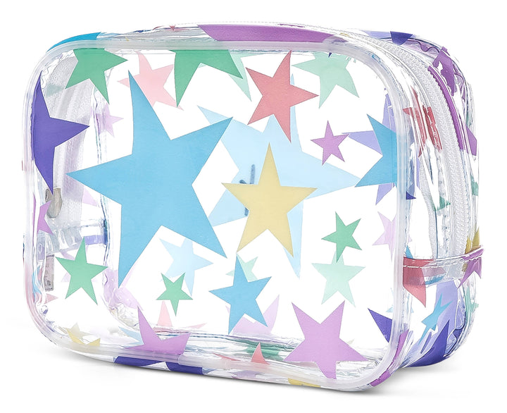STARS CLEAR COSMETIC BAG