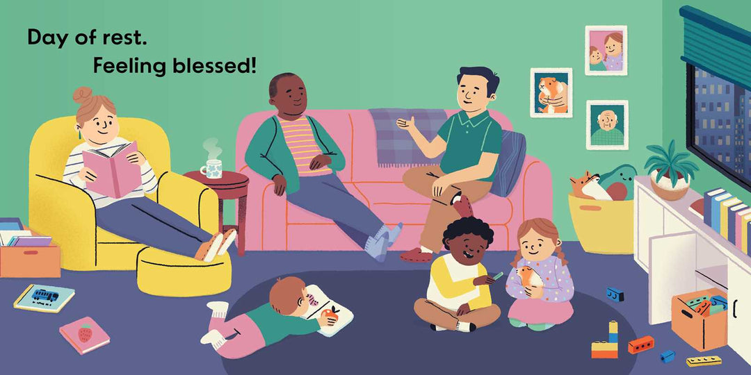 Shabbat Shalom, Welcome Home (An Our Neighborhood Series Board Book for Toddlers Celebrating Judaism) by Leah Weber: Board Books; 22 pages / English