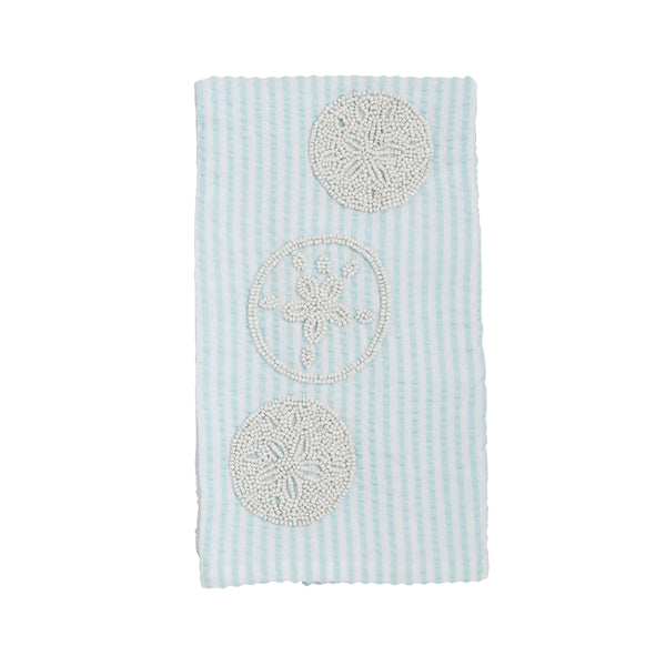 Sand Dollar Beaded Sea Towel