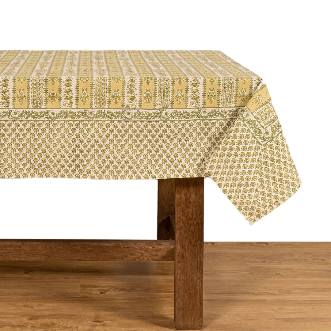 Provence Avignon Pistache Tablecloth: 71" x 106"