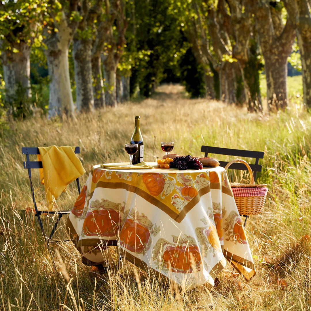 Pumpkin Orange & Mustard Tablecloths