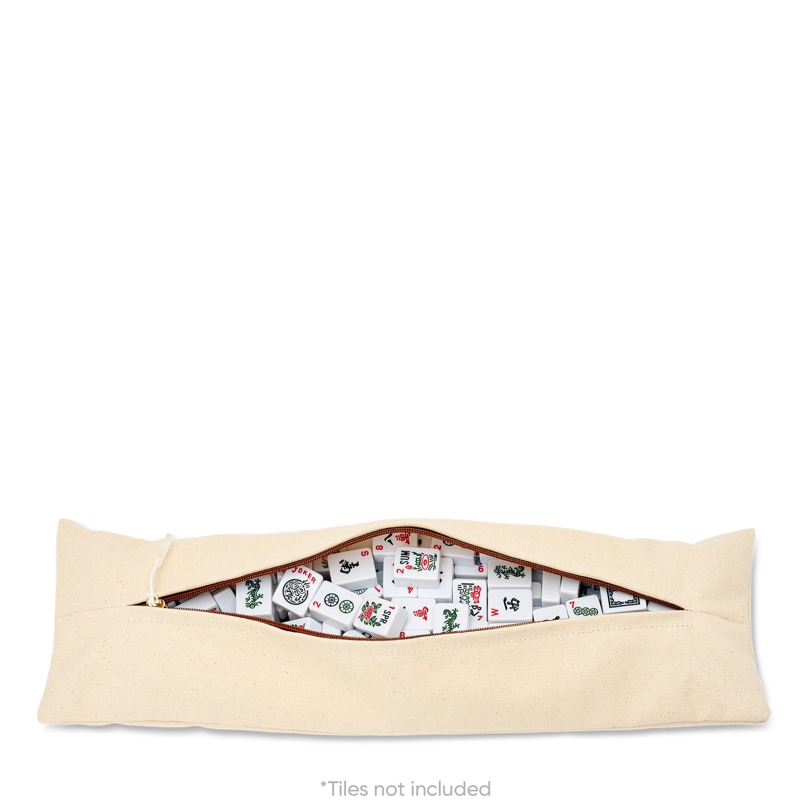 "Margo" Natural Mahjong Tote - Thumbnail 3