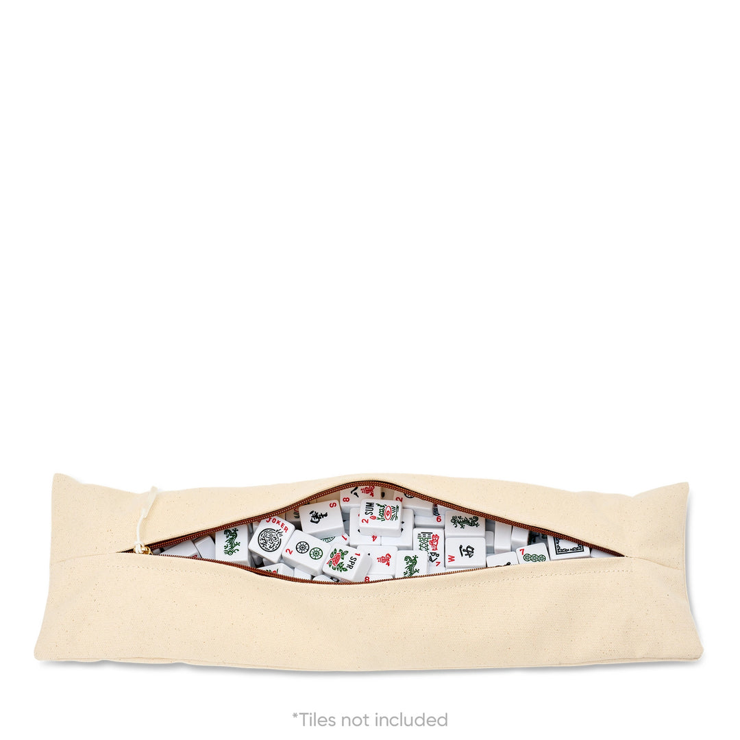 "Margo" Natural Mahjong Tote