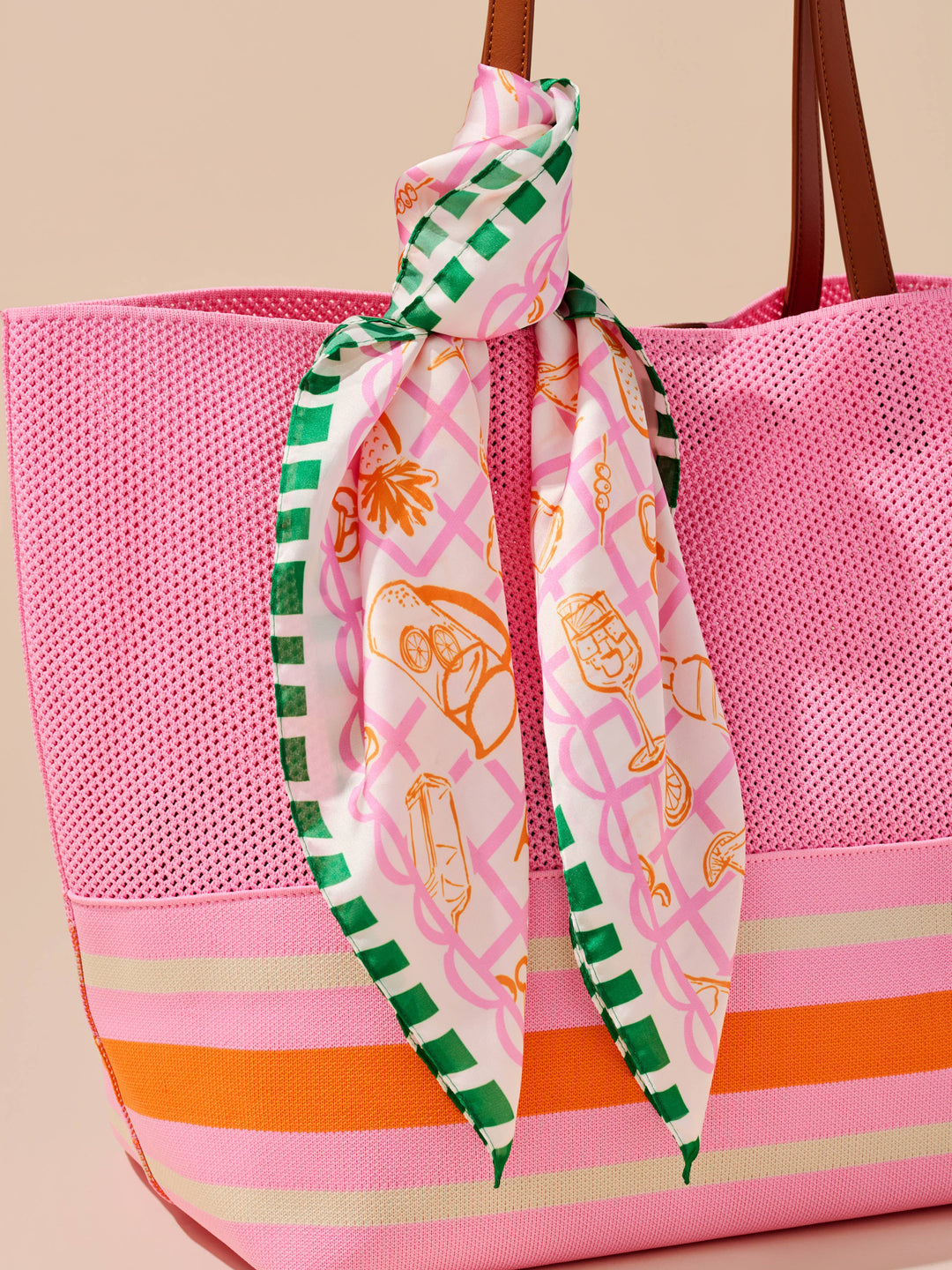 SPRITZ SCARF,ORANGE
