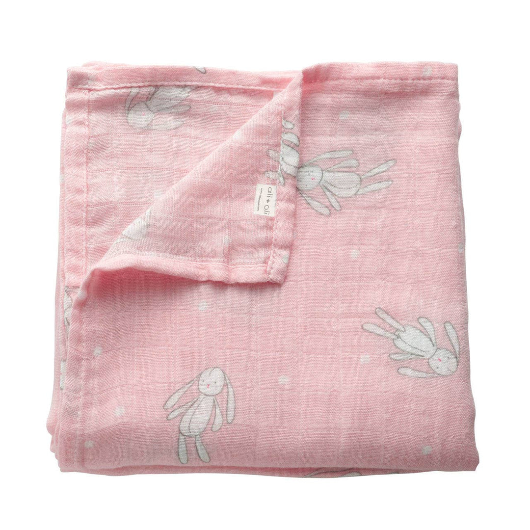 Bamboo Muslin Swaddle Blanket (Rag Doll Bunny)