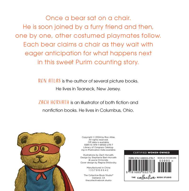 Ten Purim Bears by Ron Atlas: Board Books; 24 pages / English