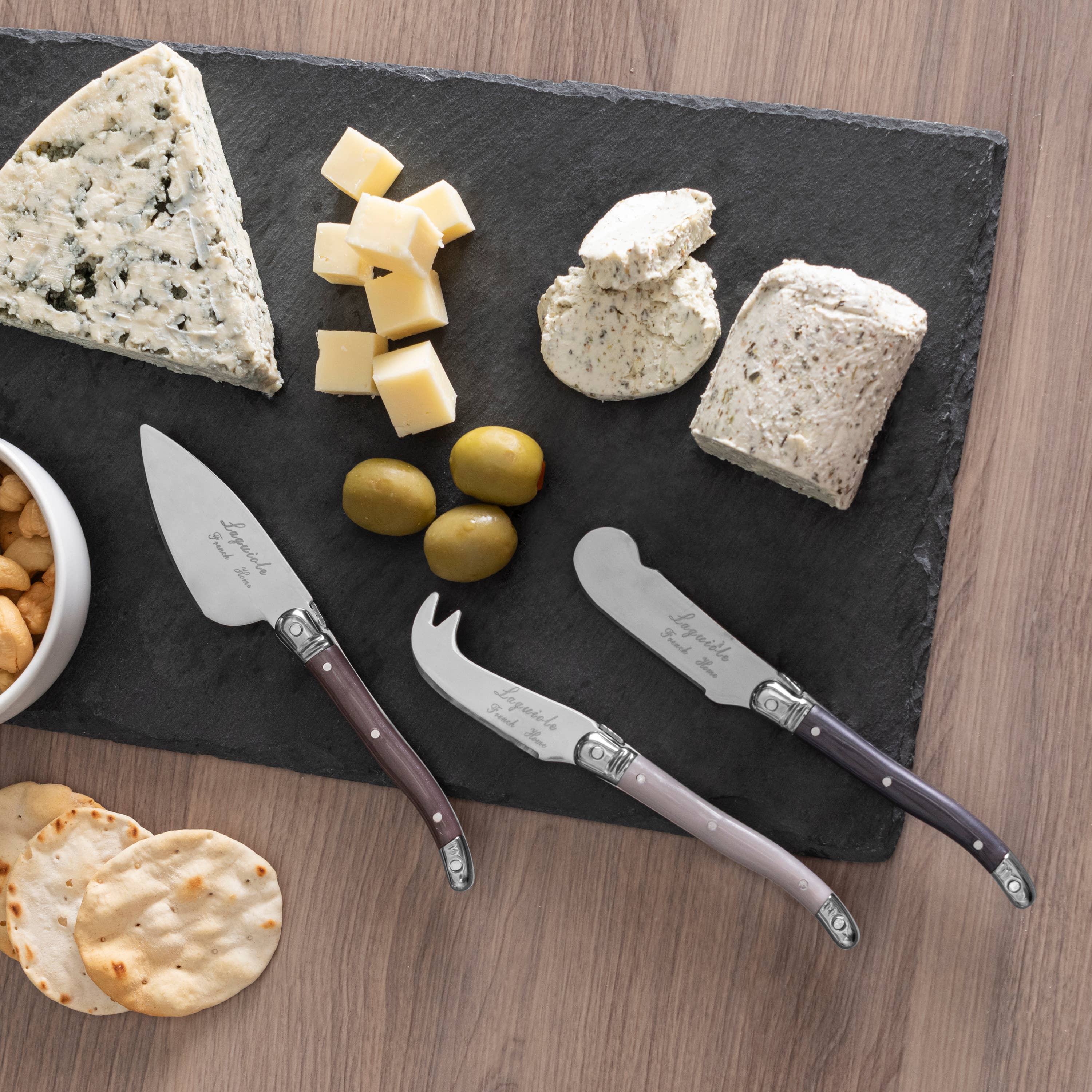Laguiole 3 Piece Cheese Knives - Thumbnail 4