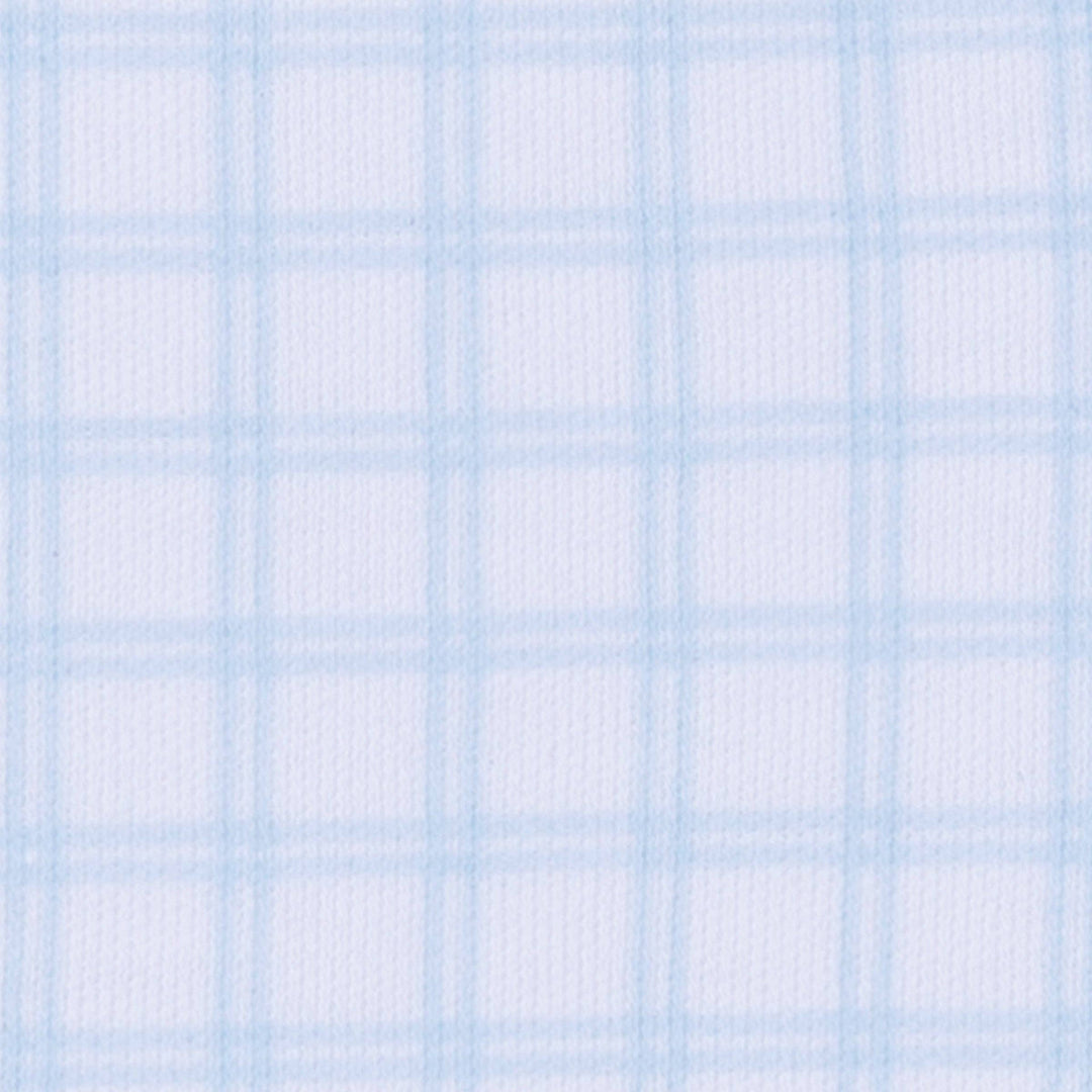 Peek-A-Boo Wishes Zip Footie - Light Blue