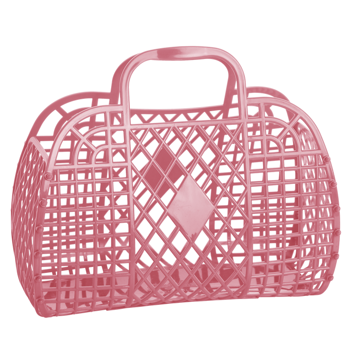 Retro Basket Jelly Bag - Large: Blush Pink