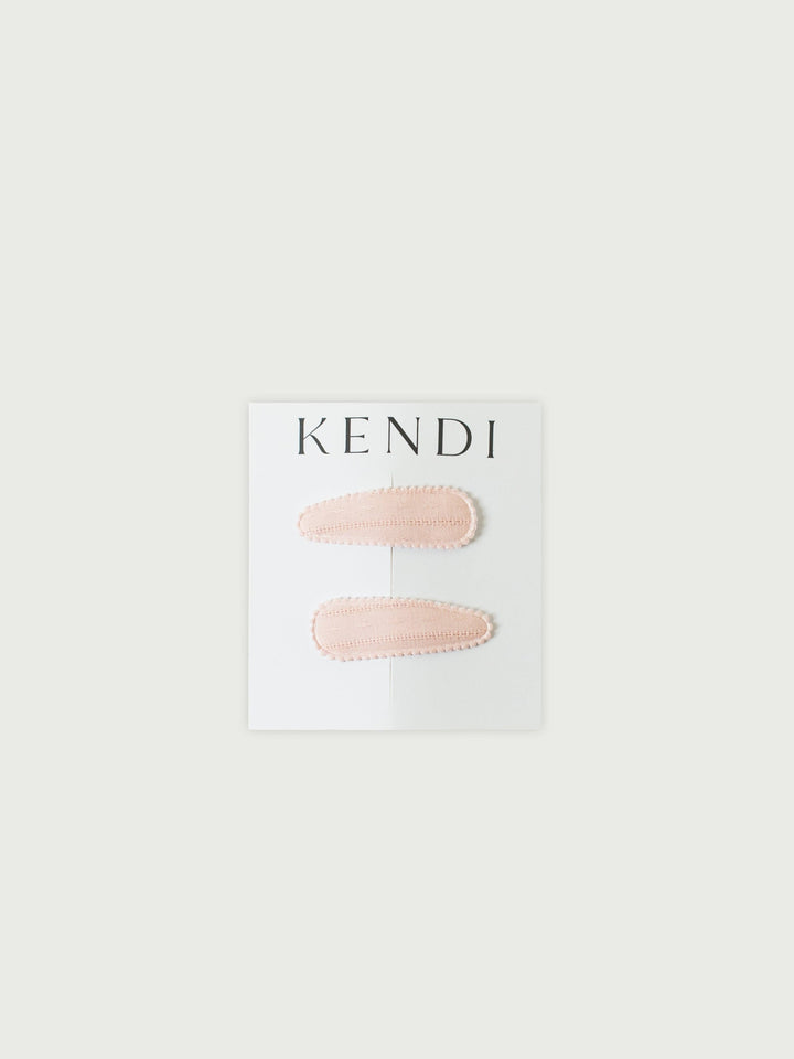 2-Pack Hair Clip Set: Blush