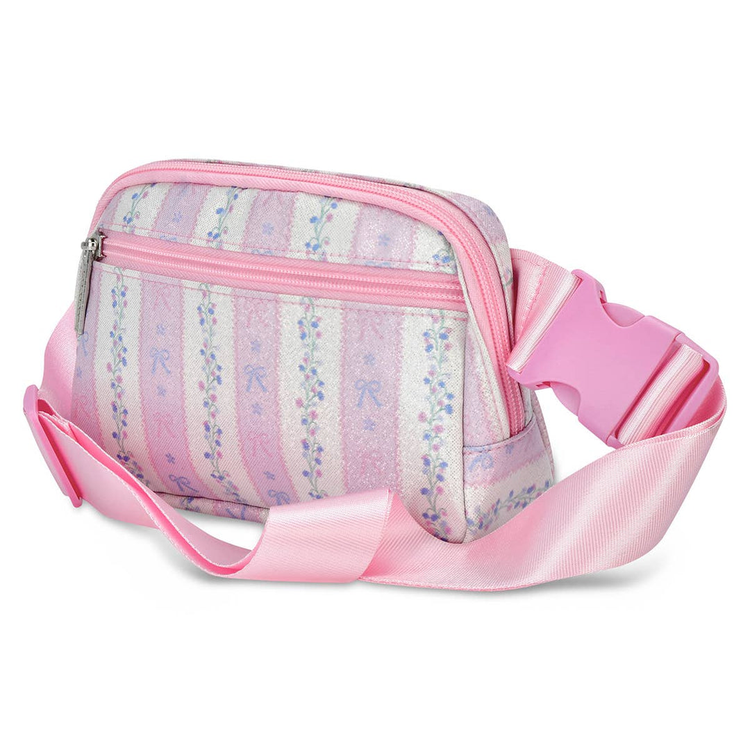 Floral Stripes Belt Bag