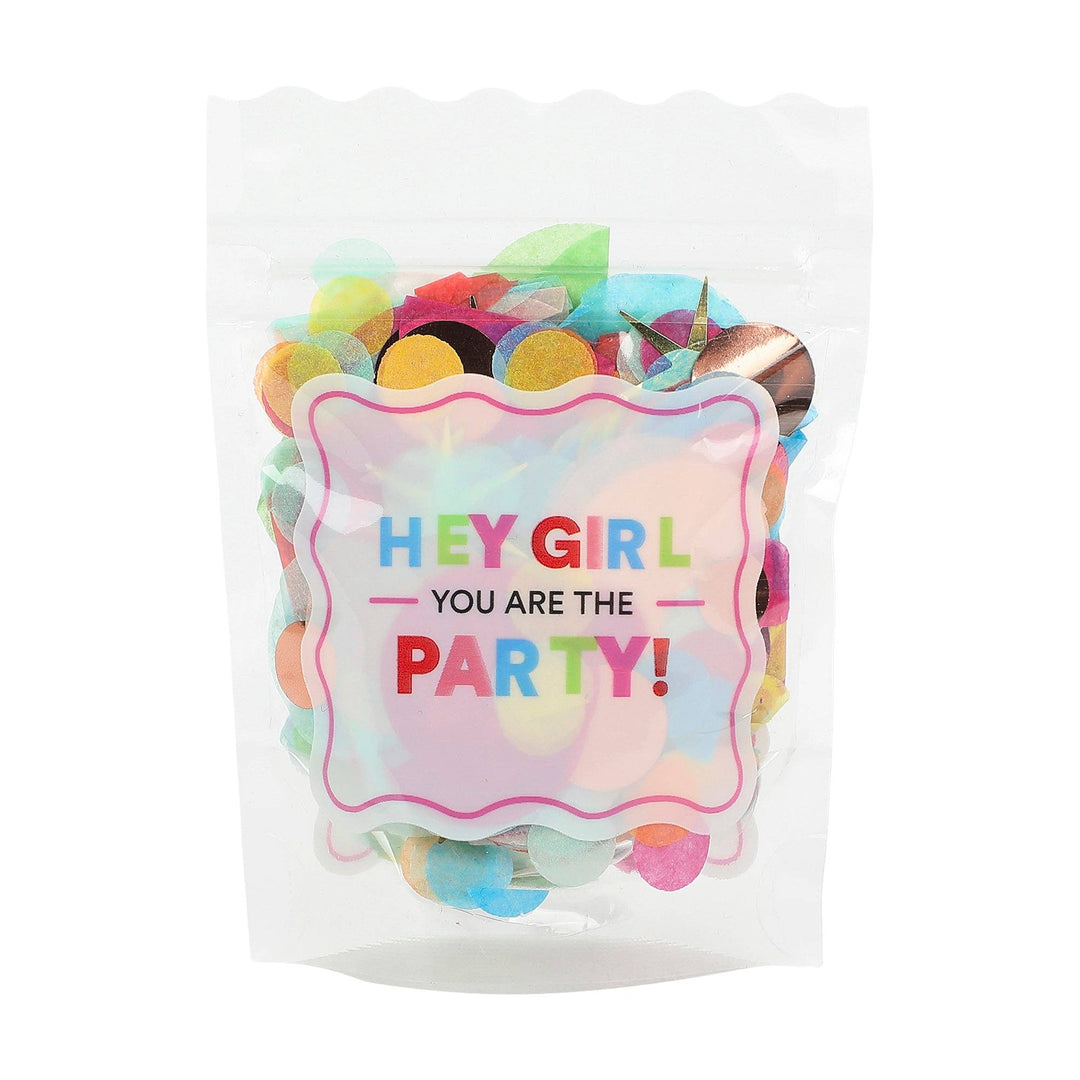 Clear Vinyl Confetti Pouch