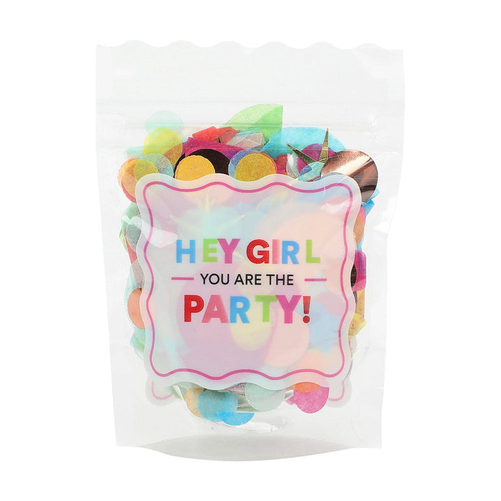 Clear Vinyl Confetti Pouch