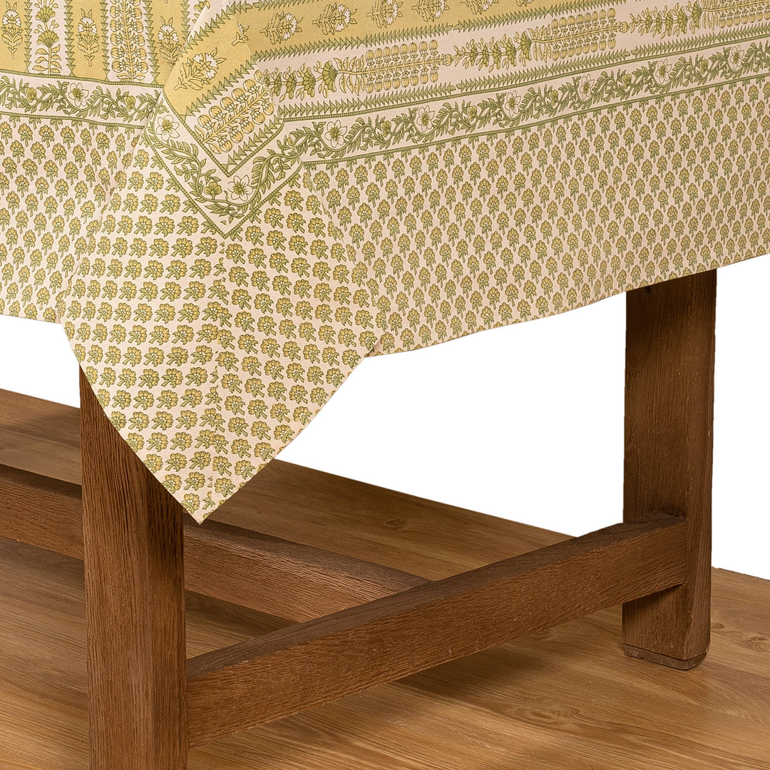 Provence Avignon Pistache Tablecloth: 71" x 106"