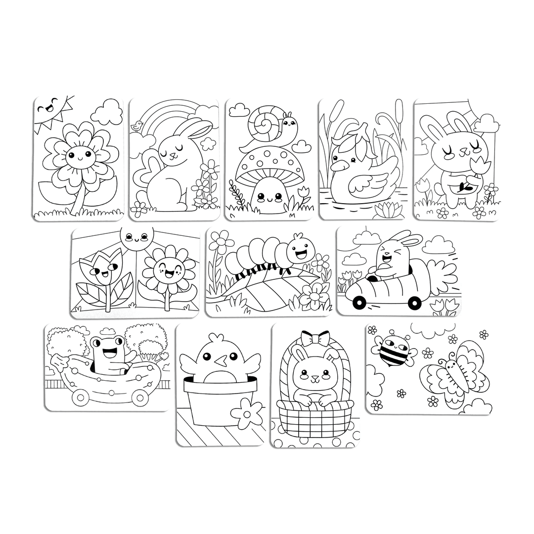 Undercover Art: Hidden Pattern Coloring Activity - Garden Pa